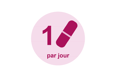 Icône 1 comprimé par jour